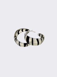 Thumbnail for Zebra Hoop Earrings